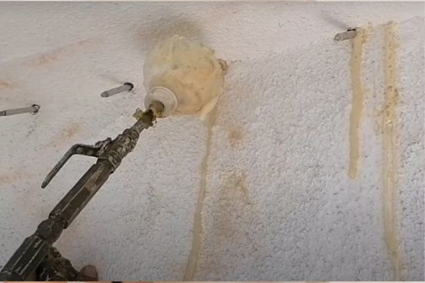 PU/ Cement injection grouting work